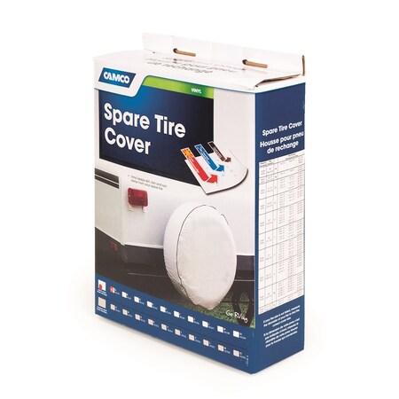 Camco COVER, SPARETIRE A / 34IN DIAMETER VINYL, ARCTIC WHITE 45340